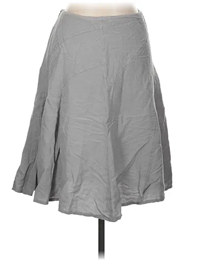 Pre-owned Larry Levine Casual Skirt In Gray