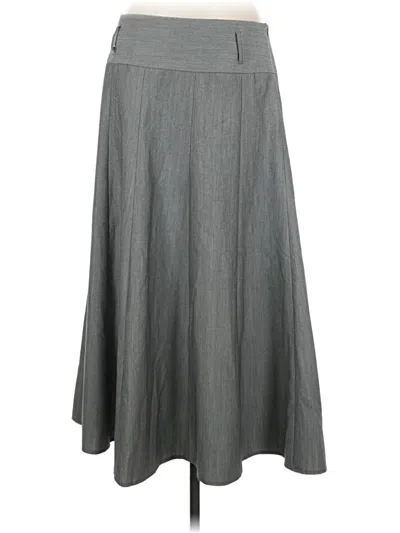 Pre-owned Larry Levine Casual Skirt In Gray
