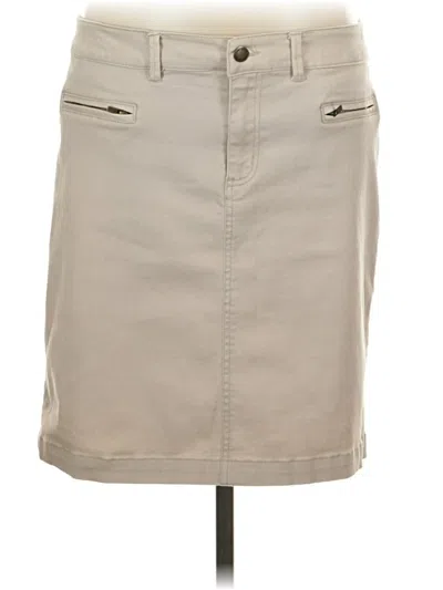 Pre-owned Larry Levine Casual Skirt In Tan