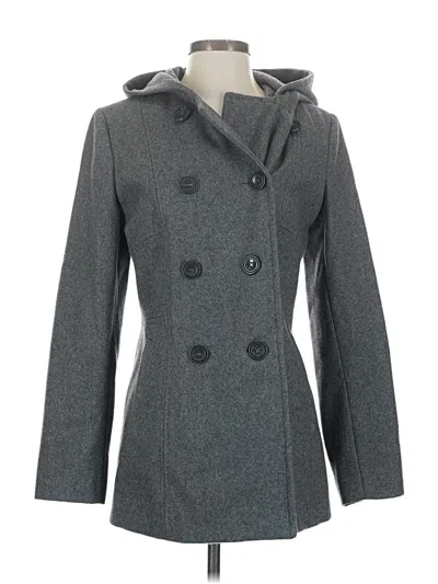 Pre-owned Larry Levine Coat In Gray