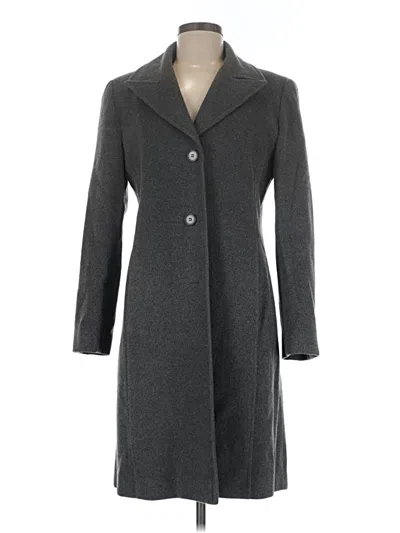 Pre-owned Larry Levine Coat In Gray