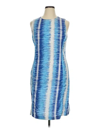 Pre-owned Larry Levine Cocktail Dress In Blue