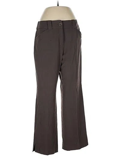 Pre-owned Larry Levine Dress Pants In Brown