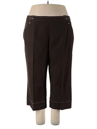 Pre-owned Larry Levine Dress Pants In Brown