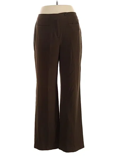 Pre-owned Larry Levine Dress Pants In Brown
