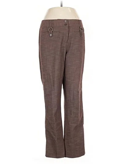 Pre-owned Larry Levine Dress Pants In Brown