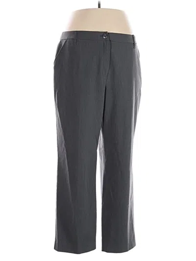 Pre-owned Larry Levine Dress Pants In Gray