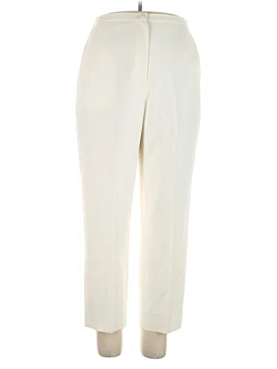 Pre-owned Larry Levine Dress Pants In Ivory
