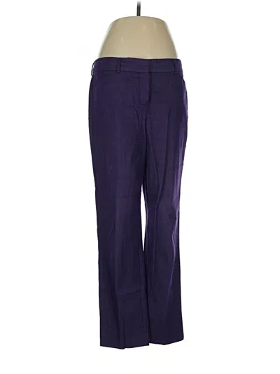 Pre-owned Larry Levine Dress Pants In Purple