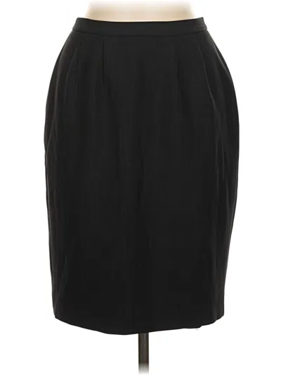 Pre-owned Larry Levine Formal Skirt In Black