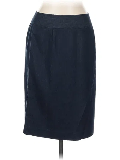 Pre-owned Larry Levine Formal Skirt In Blue