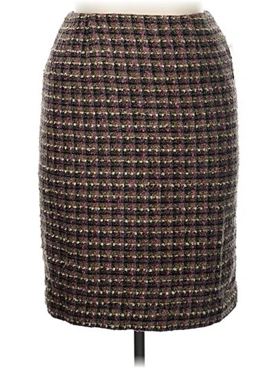 Larry Levine Formal Skirt In Brown