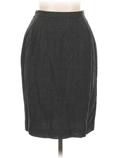 Pre-owned Larry Levine Formal Skirt In Gray
