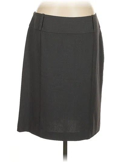 Pre-owned Larry Levine Formal Skirt In Gray