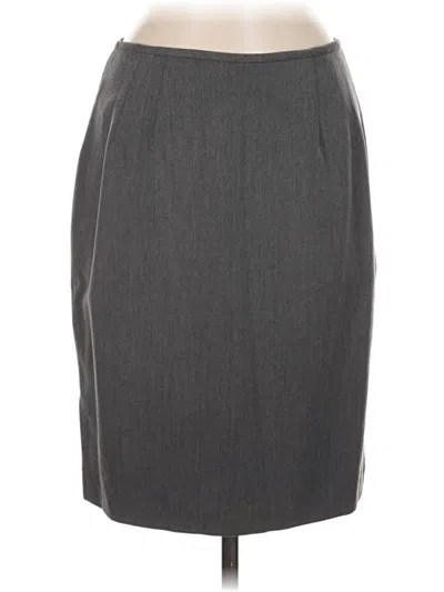 Pre-owned Larry Levine Formal Skirt In Gray