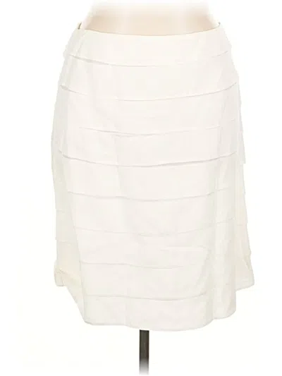 Pre-owned Larry Levine Formal Skirt In Ivory