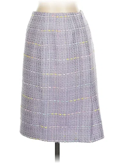 Pre-owned Larry Levine Formal Skirt In Purple