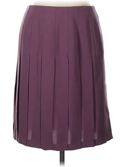 Pre-owned Larry Levine Formal Skirt In Purple