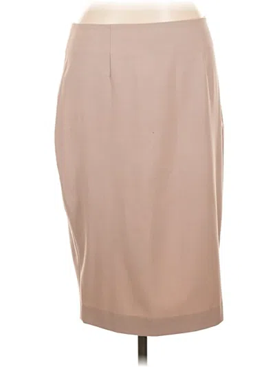 Pre-owned Larry Levine Formal Skirt In Tan
