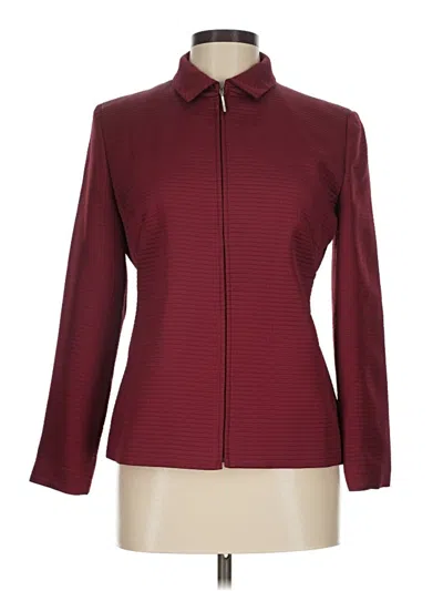 Pre-owned Larry Levine Jacket In Burgundy