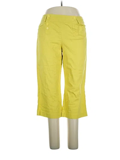Pre-owned Larry Levine Jeggings In Yellow