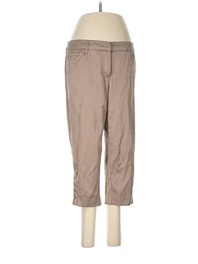 Pre-owned Larry Levine Khaki Pant In Tan