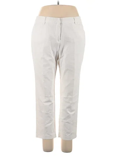 Pre-owned Larry Levine Khaki Pant In White