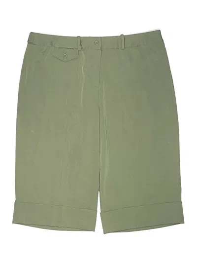 Pre-owned Larry Levine Khaki Shorts In Green