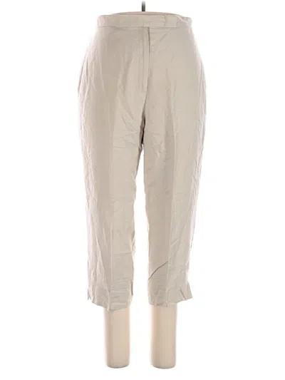 Pre-owned Larry Levine Linen Pants In Gray