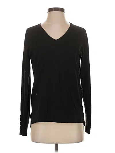Pre-owned Larry Levine Long Sleeve T-shirt In Black