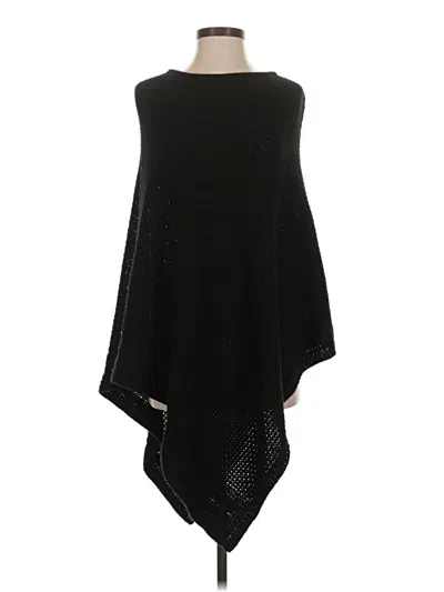 Pre-owned Larry Levine Poncho In Black