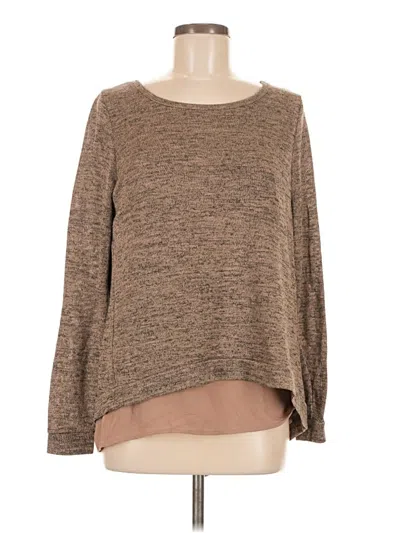 Pre-owned Larry Levine Pullover Sweater In Brown