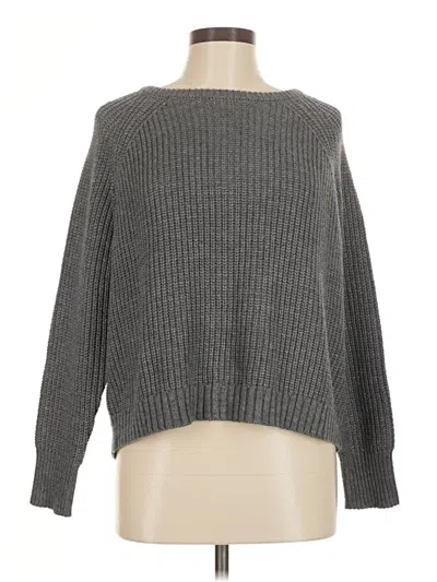 Pre-owned Larry Levine Pullover Sweater In Gray