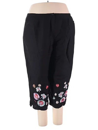 Pre-owned Larry Levine Track Pants In Black