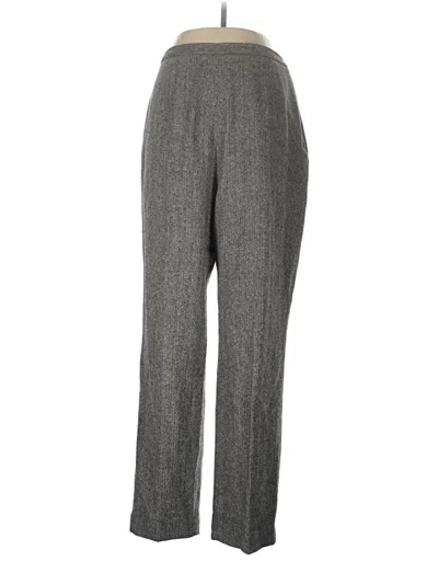 Pre-owned Larry Levine Wool Pants In Gray