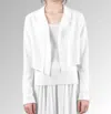 Lars Andersson Cropped Jacket In White