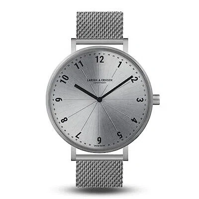 Pre-owned Larsen & Eriksen - Skala - Womens Watch - 33 Mm - Minimalist Analog Watch - S... In Skala - Silver