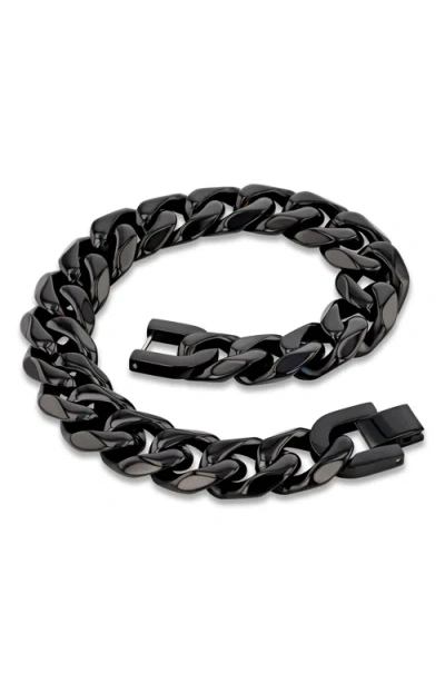 Larson Jewelers Stainless Steel Chain In Black