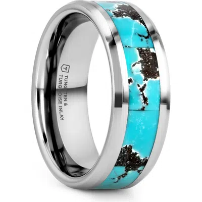 Larson Jewelers Turkis Spider Web Inlay Tungsten Carbide Ring In Multi