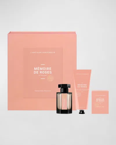 L'artisan Parfumeur Memoire De Roses Gift Set In White