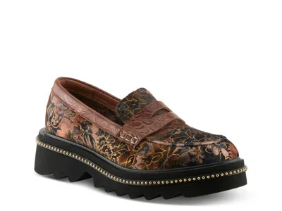 L'artiste Altonavivi Platform Penny Loafer In Brown