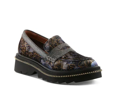 L'artiste Altonavivi Platform Penny Loafer In Multi