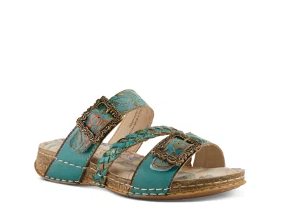 L'artiste Astra Platform Sandal In Green