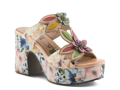 L'artiste Ballof Fire Platform Sandal In Multi