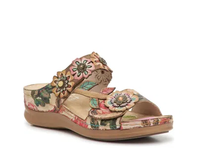 L'artiste Beyondcomfy Wedge Sandal In Multi