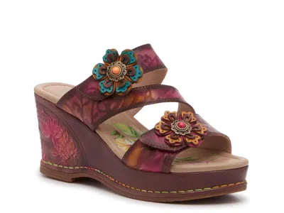 L'artiste Bleekerl Wedge Sandal In Multi