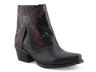 L'artiste Butterfly Kisses Foldover Bootie In Black