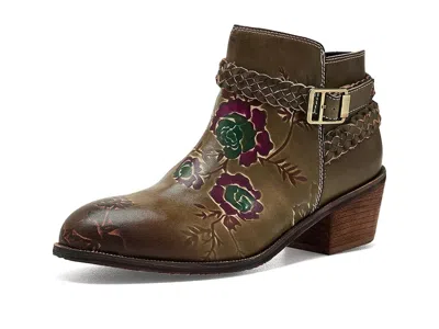 L'artiste By Spring Step Across Women's Boots Olive: Eu 35 (us Women's 5) M, Leather In Brown