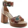 L'artiste By Spring Step Bangles Ankle Strap Platform Sandal