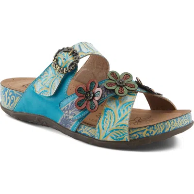 L'artiste By Spring Step Caelana Sandal In Blue